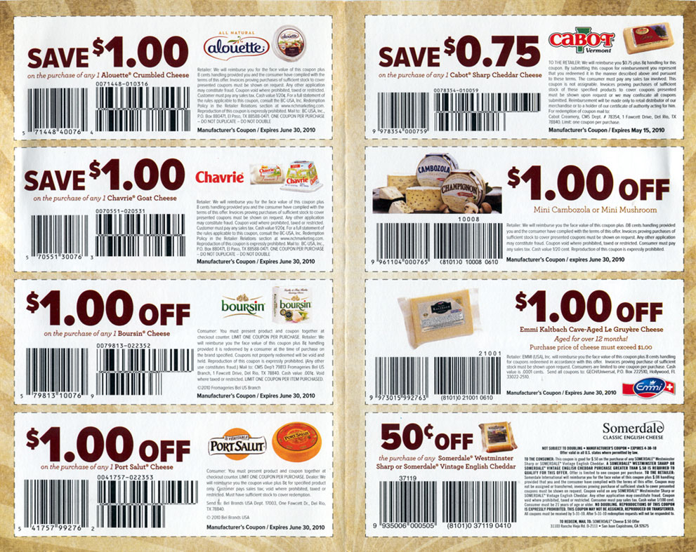 Safeway “Cheese Champion Coupons”